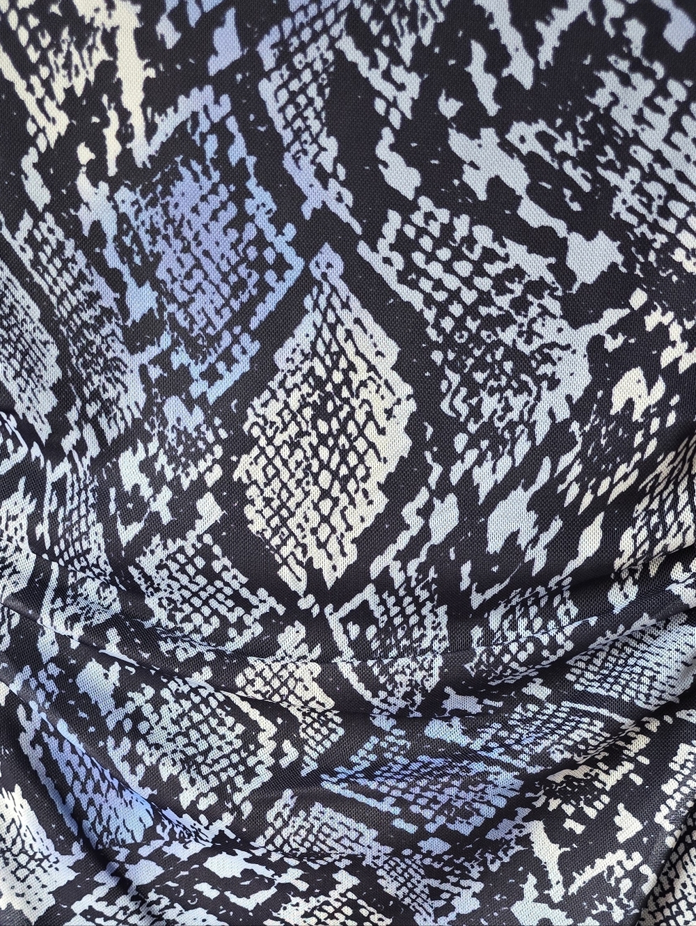 🐍NWT Bodycon Snakeskin Pattern Blue Sexy Dress🐍